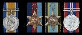 Family Group:

British War Medal 1914-20 (T.Z. 8960 W. C. Grimes. C.P.O. R.N.V.R.) in named card box of issue,...
