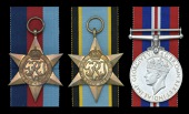 Three: Sergeant (Air Gunner) R. H. Wells, 35 (Pathfinder Force) Squadron, late 10 Squadron, Royal Air Force...