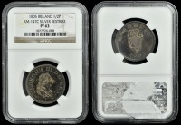 George III (1760-1820), Soho coinage, Proof Halfpenny, 1805, in silver, edge plain, 8.68g/6h (S 6621c). Minor...