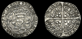 Henry VI (First reign, 1422-1461), Trefoil issue [A], Groat, London, mm. crosses IIIb/V, leaf on breast, trefoils by...