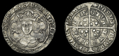 Henry VI (First reign, 1422-1461), Leaf-Trefoil issue [A], Groat, London, mm. crosses IIIb/V, leaf on breast,...