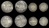 Henry VII (1485-1509), Facing Bust issue, Groats (2), class IIIb, mm. pansy, 2.99g/5h, 2.85g/6h (N 1705b; S 2198A);...