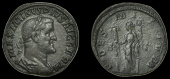 Roman Imperial Coinage, Maximinus I, Sestertius, Rome, c. 236-8, laureate and draped bust right, rev. Fides standing...