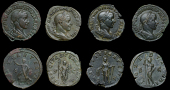 Roman Imperial Coinage, Gordian III, Sestertii (4), all Rome, c. 241-3 (3), revs. Jupiter standing facing, 24.38g...