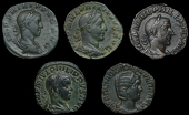 Roman Imperial Coinage, Philip I, Sestertii (2), both Rome, 248, rev. Felicitas standing facing, 14.34g (RIC 153a),...