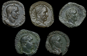Roman Imperial Coinage, Trajan Decius, Sestertii (2), both Rome, c. 249-51, revs. Genius standing left, 16.67g (RIC...