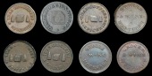 Not Local: Grocer series, Farthings (8), early types (6), 2.74g/6h (DH 3), 2.99g/12h (DH 4), 2.44g/7h (DH 5),...