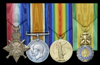 Four: Gunner H. G. Marshall, Royal Navy, awarded the French Medaille Militaire for services in the destroyer Moorsom...