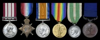 Six: Lieutenant-Commander M. P. Spence, Royal Navy, who whilst a young Midshipman was awarded the Royal Humane...