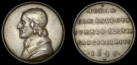 England, John Campbell, Earl of Loudon, 1645, a silver medal by A. Simon, bust left wearing skull-cap, rev. legend...