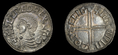 Æthelred II (978-1016), Long Cross type, Wallingford, Manna, mann mωo pelig, 1.69g/9h (BEH 3927; N 774; S 1151)....