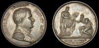 France, Grand Sanhedrin, 1806, a silver medal by A. Depaulis and N. Brenet, uniformed bust of Napoleon right, rev....