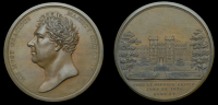 England, George IV, Death, 1830, a copper medal, unsigned [by B. Faulkner ?], bust left, rev. view of Windsor...