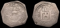 Charles I (1625-1649), Pontefract, Charles II, Shilling, 1648, type 1, large crown above c r, rev. carolvs secvndvs...