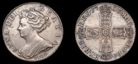 Anne (1702-1714), Shilling, 1703 vigo, second bust, harp with 5 strings (ESC 1388 [1131]; S 3586). About extremely...