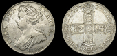 Anne (1702-1714), Crown, 1703 vigo, edge tertio (ESC 1340 [99]; S 3576). Light flecking on obverse and flan flaw on...