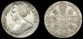 Anne (1702-1714), Crown, 1706, first bust, roses and plumes, edge qvinto (ESC 1342 [101]; S 3578). Good very fine,...