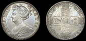 Anne (1702-1714), Halfcrown, 1707, edge septimo (ESC 1366 [574]; S 3604). Good very fine, toned	 £500-£700
