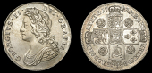 George II (1727-1760), Halfcrown, 1741/39, roses, edge decimo qvarto (ESC 1682 [601a]; S 3693). Cleaned, otherwise...