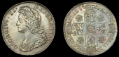 George II (1727-1760), Halfcrown, 1739, roses, edge dvodecimo (ESC 1679 [600]; S 3693). About extremely fine, toned	...
