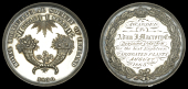 Royal Horticultural Society of Ireland, a silver award medal by J. Woodhouse, cornucopiæ, rev. wreath, named...