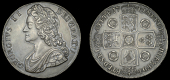 George II (1727-1760), Crown, 1741, roses, edge decimo qvarto (ESC 1666 [123]; S 3687). Nearly extremely fine,...