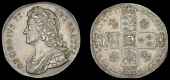 George II (1727-1760), Crown, 1732, roses and plumes, edge sexto (ESC 1660 [117]; S 3686). Nearly extremely fine,...
