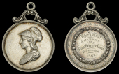 Mrs Bell’s Educational Establishment, Dublin, a silver award medal by J. Woodhouse, head of Mercury left, rev....