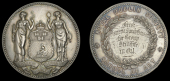 Royal Dublin Society, School of Art, a silver award medal by J. Woodhouse, arms and supporters, rev. wreath, named...