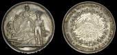 Royal Agricultural Improvement Society of Ireland, a silver award medal by T.W. Ingram after W.H. Lizars, seated...