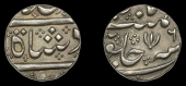 India, EIC: Madras Presidency, Arkat, Quarter-Rupee, in the name of ‘Alamgir II, yr 6, Madras mint, 2.79g/4h...