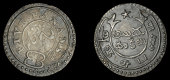 India, EIC: Madras Presidency, Five Fanams, 1808-12, type K/I, 4.34g/12h (Stevens 3.231; Prid. 181). Good very fine	...
