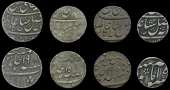 India, EIC: Bengal Presidency, Murshidabad, Rupee, yr 15 (cf. Stevens 2.135-7; Prid. 117-18); Rupee, 1194h, yr 19...