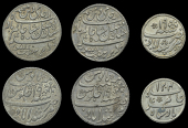India, EIC: Bengal Presidency, Murshidabad, Half-Rupees (2), Quarter-Rupee, 1793-1818, Calcutta (Stevens 4.20, 4.22;...