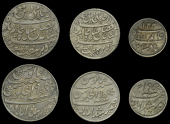 India, EIC: Bengal Presidency, Murshidabad, Rupee, Half-Rupee and Quarter-Rupee, 1819-29, Calcutta (Stevens 6.11,...
