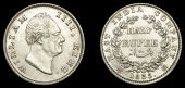 India, EIC: Uniform Coinage, William IV, Half-Rupee, 1835b, 5.83g/12h (SW 1.60; Prid. 72). Extremely fine	 £200-£260