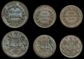 India, EIC: Uniform Coinage, William IV, Half-Anna, 1835b (SW 1.79; Prid. 131); Quarter-Annas (2), 1835c (SW 1.93,...