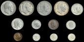 India, British India, Edward VII, Rupee, 1908c (SW 7.39; Prid. 194); Rupees (3), 1906b, 1907b, 1908b (SW 7.33, 7.37,...