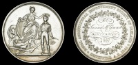 Royal Agricultural Improvement Society of Ireland, a silver medal by T.W. Ingram after W.H. Lizars, similar, named...