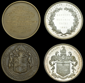 England, Worshipful Company of Shipwrights, a silver award medal, unsigned, edge named (Thos. Saml. Woolfe, Esq,...