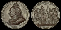 England, Victoria, Diamond Jubilee, 1897, a bronze medal by F. Bowcher for Spink for the Corporation of the City of...