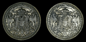 Austria, Franz Joseph I, a pair of base metal impressions of the Emperor’s personal seal, one silvered, the other...