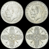George V (1910-1936), Florins (2), both 1923, dies 2+E, 3+E (Davies 1751-2; ESC 3774 [942]; S 4022A) [2]. First very...