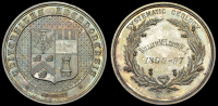 England, Aberdeen University, a silver award medal by A. Kirkwood & Son, arms, rev. wreath, named (William McLaren...