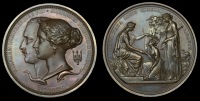 England, Great Exhibition, Hyde Park, 1851, Prize Medal, a copper award by W. and L.C. Wyon, similar, edge named (R....