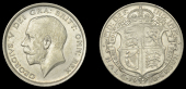 George V (1910-1936), Halfcrown, 1920, dies 2+A (Davies 1674; ESC 3719 [767]; S 4021). Extremely fine, the variety...