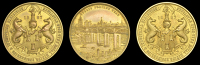 England, Newcastle-upon-Tyne Royal Mining, Engineering & Industrial Exhibition, 1887, presentation gilt electrotypes...