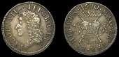 James II (1685-1691), Gunmoney coinage, Proof Halfcrown, 1690 May., in silver, small size, edge grained, 10.54g/1h...
