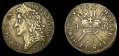 James II (1685-1691), Gunmoney coinage, Shilling, 1689 9r, Limerick, castle under bust, 5.76g/12h (Timmins 3E; S...