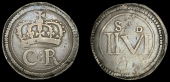 Charles I (1625-1649), Ormonde money, Halfcrown, pellet stop between c r, rev. shorter figures in ii vi, tiny pellet...